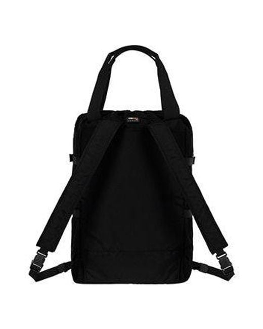 Supreme Black Tote Backpack for men