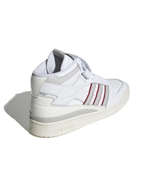 Adidas White Originals Forum Mid Shoes 'Cloud One' for men