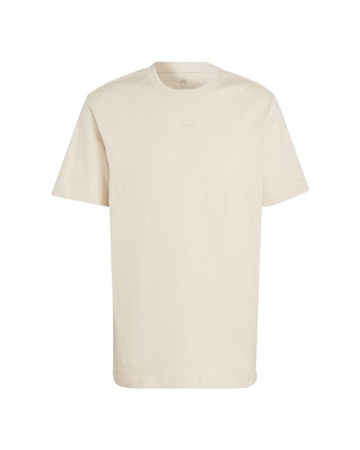 Adidas White Adida All Zn Hort Leeve T-hirt for men
