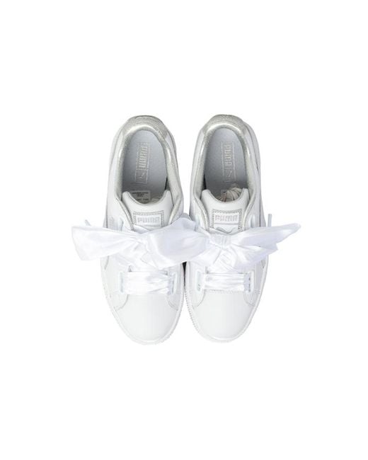 PUMA White (Wmns) Suede Heart Crush