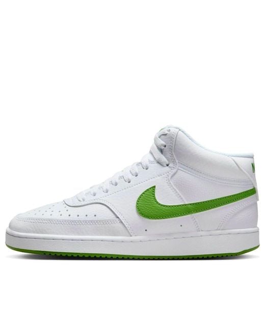 Nike White Vision Mid Shoe