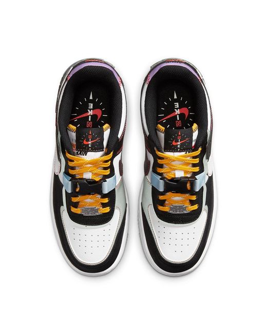 Nike Black (Wmns) Air Force 1 Shadow 'Spiral Sage'