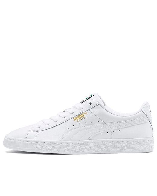 PUMA White Basket Classic Lfs for men