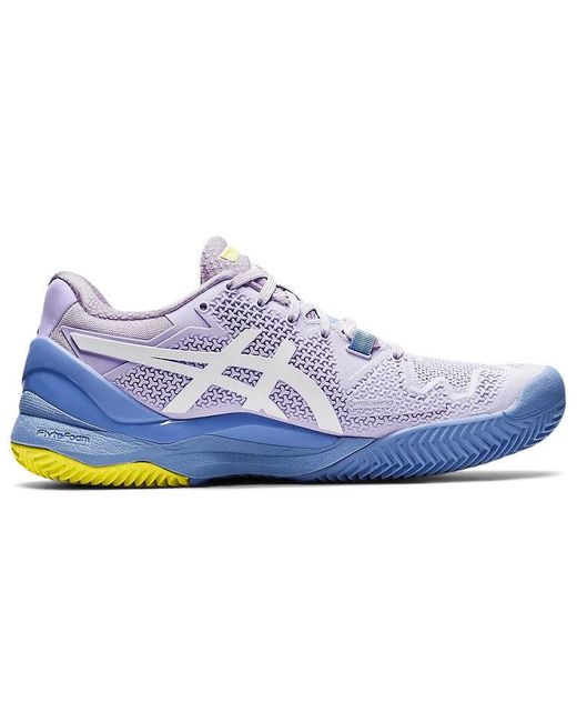 Asics Blue (Wmns) Gel-Resolution 8 Tennis Sneakers 'Lilac'