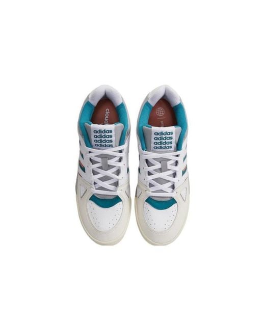 Adidas Blue Midcity Low Basketball Shoes Aqua' for men