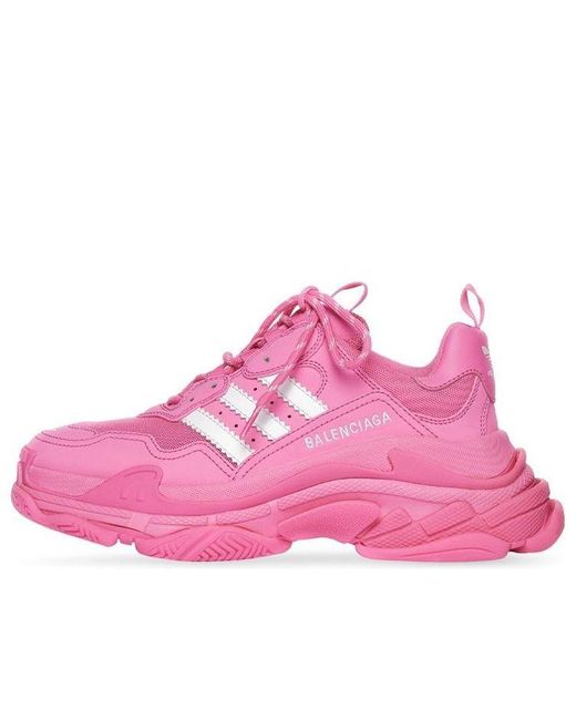 Balenciaga Pink (Wmns) Triple S Sneaker X Adidas 'Neon'