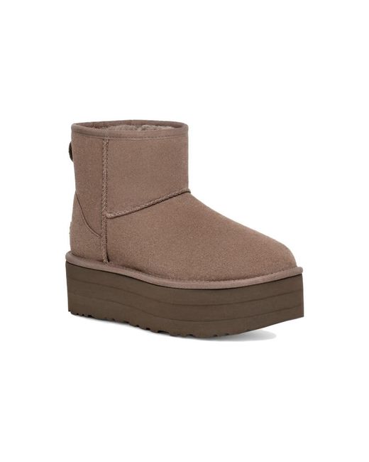 Ugg Brown (Wmns) Classic Mini Platform Boot 'Smoke Plum'