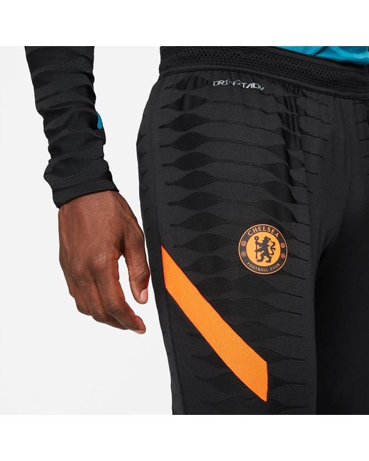 Nike Blue Chelsea Ucl Dri-Fit Udv Strike Elite Football Pants for men