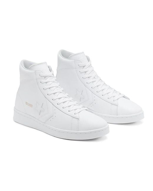Converse White Pro Leather Og High 'Triple' for men