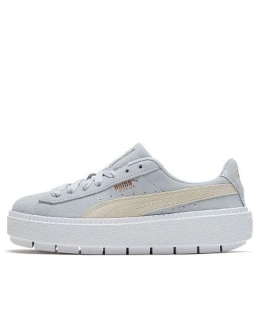 PUMA White (Wmns) Platform Trace Sneakers