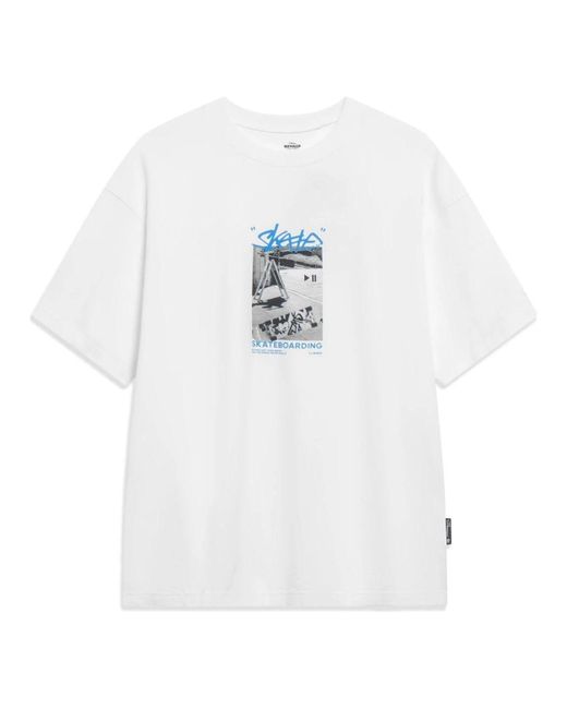 Li-ning White X Disney Oswald Graphic T-shirt for men