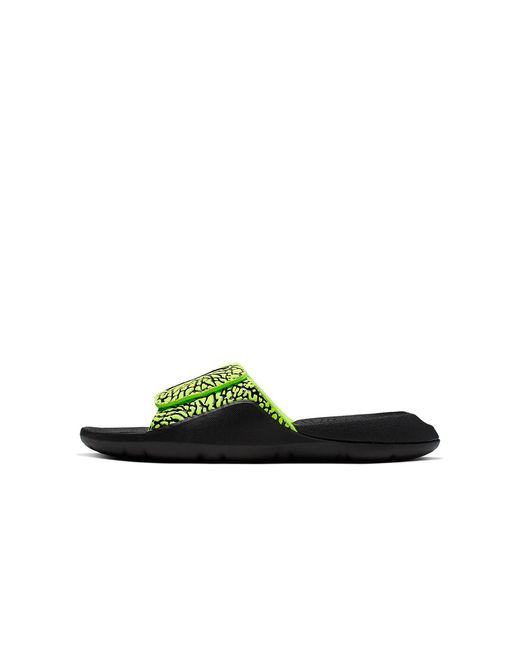 Nike Green Hydro 7 V2 Slide Cement' for men