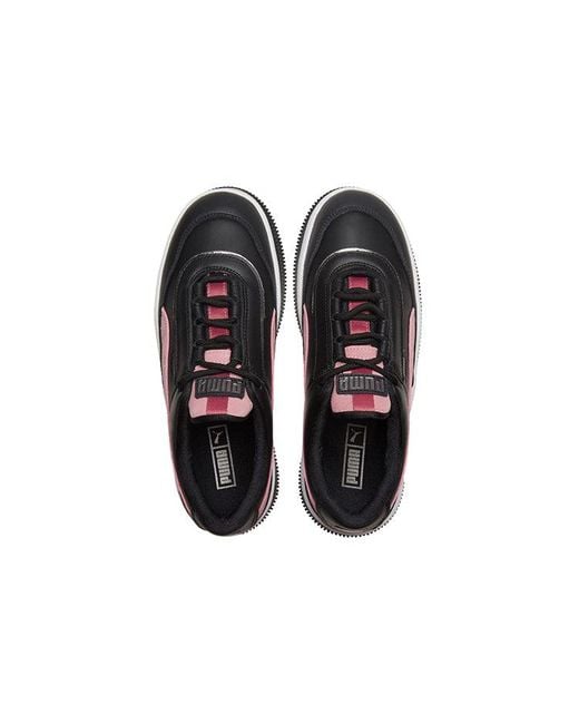 PUMA Red (Wmns) Deva Mixed Metallic/ Casual Platform Sneakers