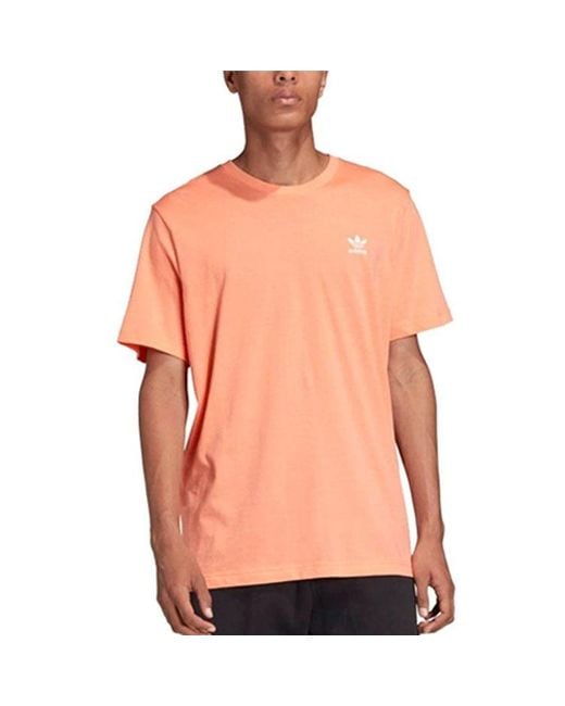 Adidas Orange Originals Sports Round Neck Short Sleeve for men