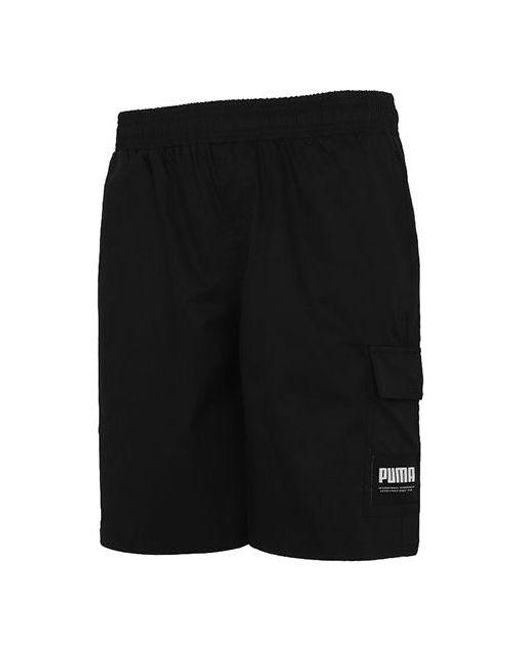 PUMA Black Cargo Shorts for men