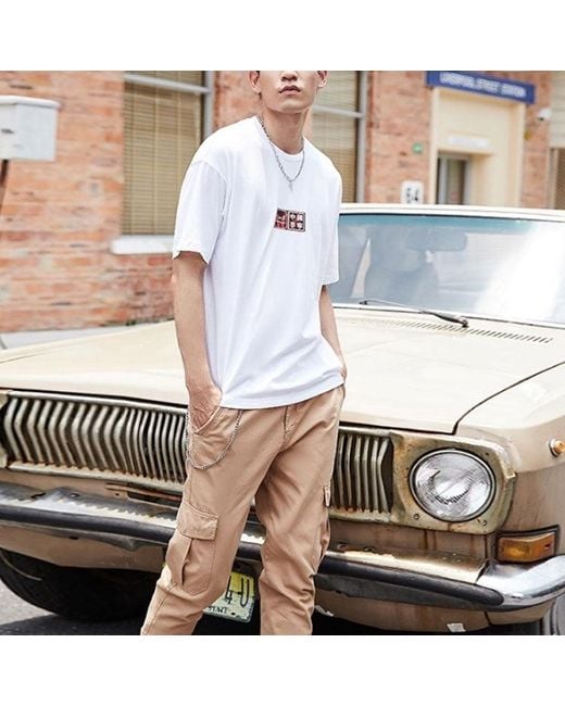 Li-ning Blue X Crossover Word Tee for men