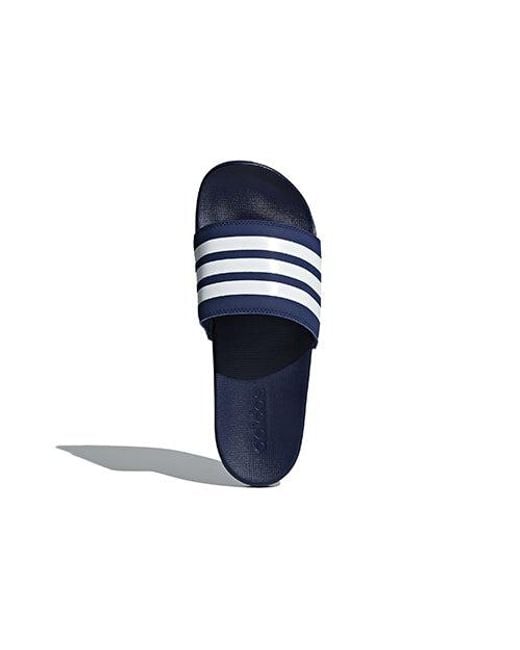 Adidas Blue Adilette Comfort Slides 'Dark' for men