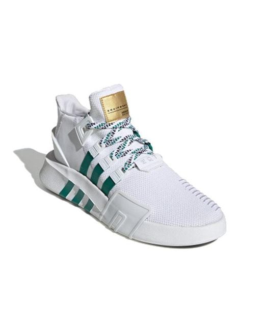 Adidas White Eqt Bask Adv Sub' for men