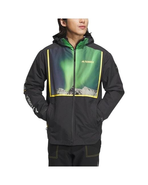 Adidas Green National Geographic Rain.Rdy Three-In-One Jacket for men