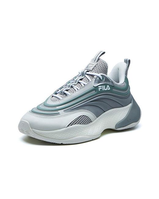 FILA FUSION Fila Ray 2 Low Top Clunky Shoes Green in Blue for Men | Lyst