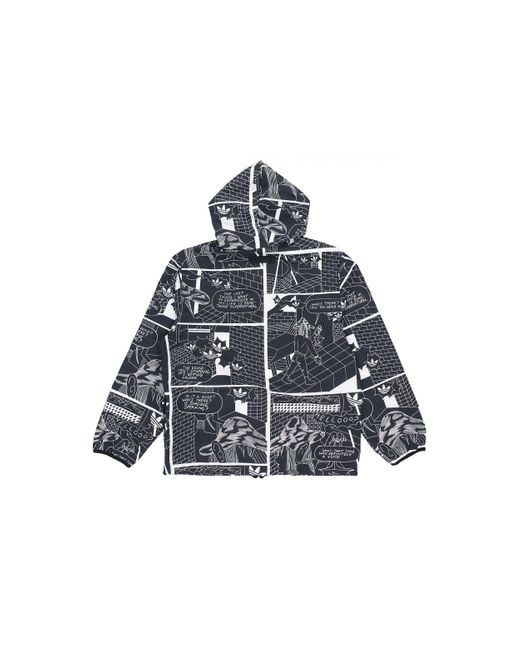 Adidas Blue Originals R.Y.V. Graphic Windbreaker For for men