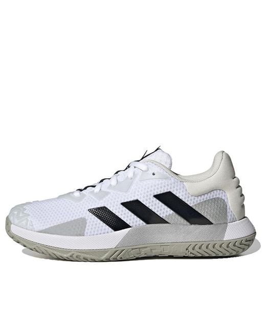 Adidas White Solematch Control Tennis Shoes Lucid' for men