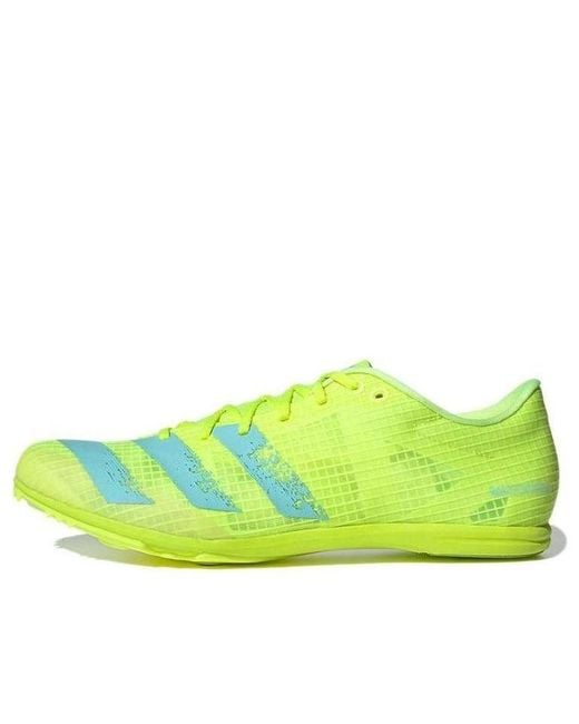 Adidas Yellow Distancestar Spikes for men
