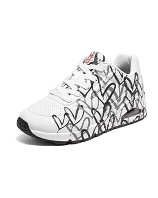 Skechers White (Wmns) Uno-Spread The Lovewbgy X James Goldcrown