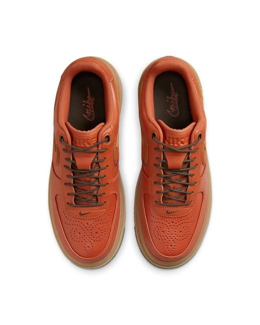 Nike Brown Air Force 1 Luxe 'Burnt Sunrise' for men