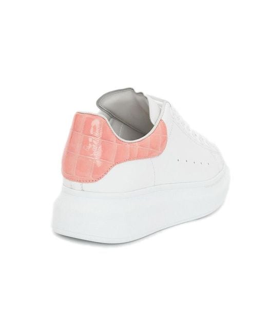 McQueen White (Wmns) Oversized Sneaker Pastel Crocodile'