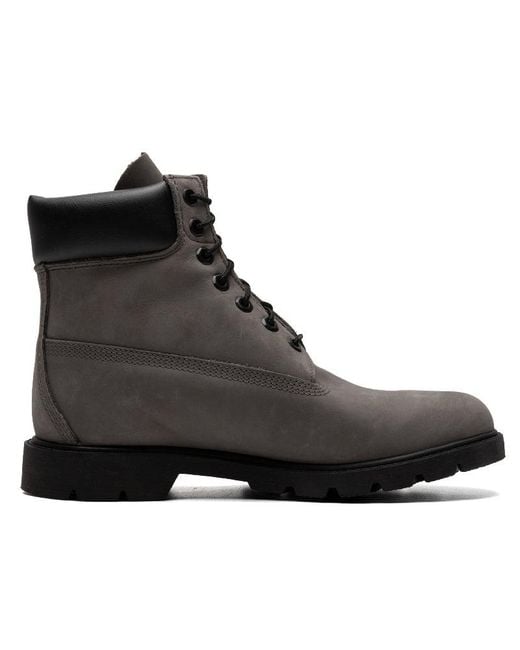 Timberland Black Classic 6 Inch Waterproof Boot Nubuck' for men