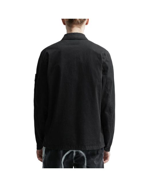 Stone Island Black Overshirt for men