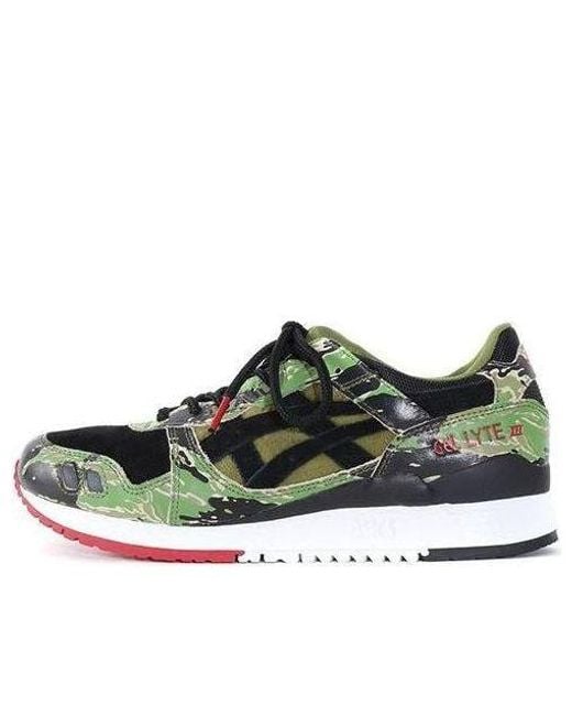 Asics Green X Atmos Gel-Lyte 3 Tiger Camo' for men
