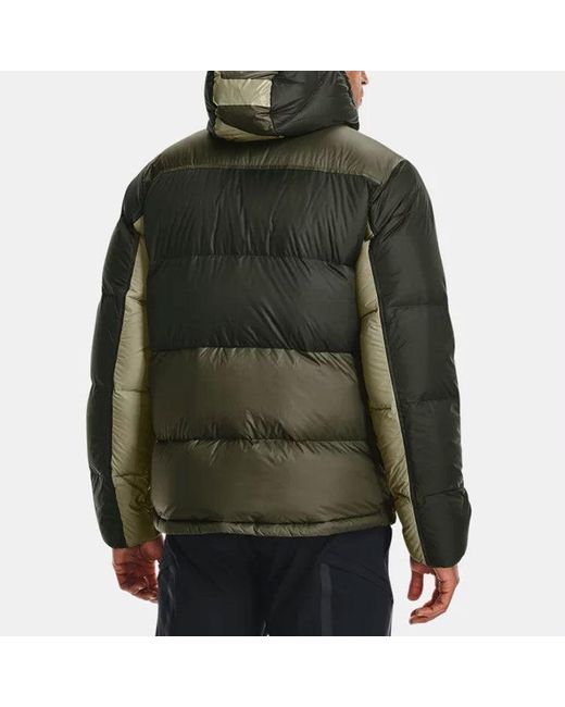 Under Armour Green Coldgear Infrared Down Blocked Jacket for men