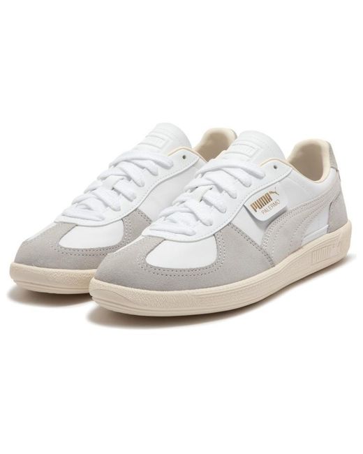 PUMA White Palermo Leather Cool Light' for men