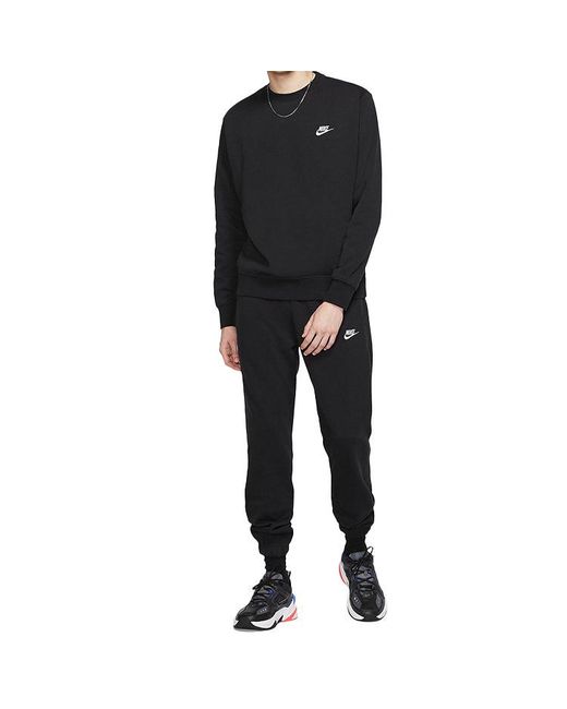 Nike Black Sportswear Club Small Logo Long Sleeves for men