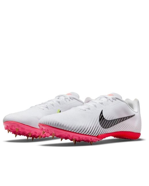 Nike White Air Zoom Rival M 9 Spikes for men