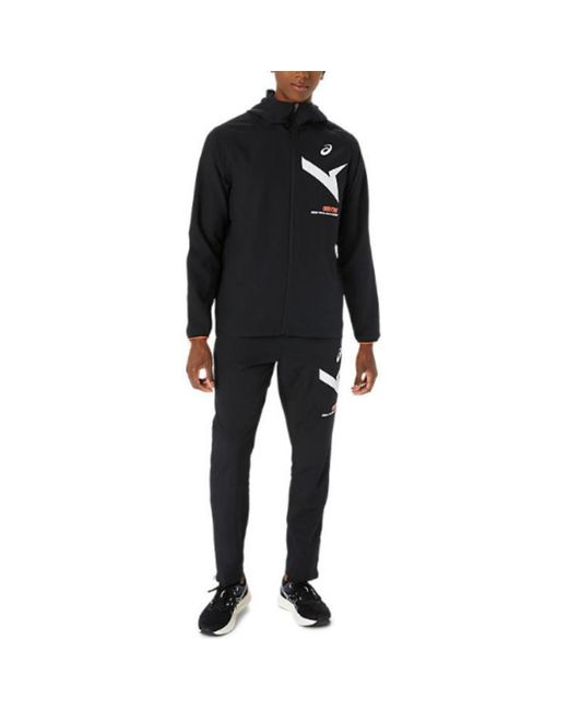 Asics Black Aim-Trg Dry Cloth Hoodie Jacket 'Performance' for men