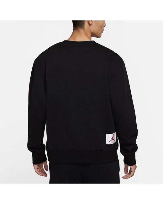 Nike Black Flight Print Crew-Neck Sports for men
