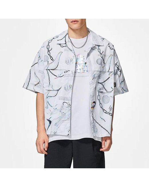 Li-ning Blue X Glare Way Of Wade Full Version Logo Shirt for men