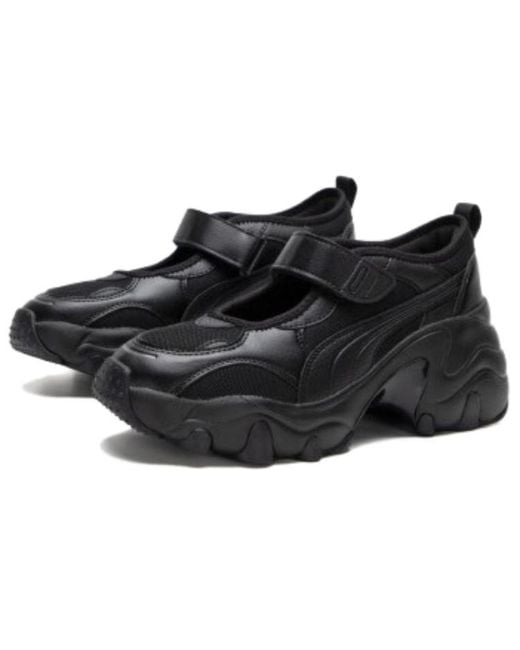 PUMA Black (Wmns) Pulsar Wedge Sandals