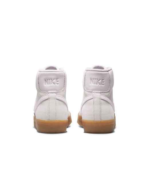 Nike White (Wmns) Blazer Mid Premium 'Pearl Gum'