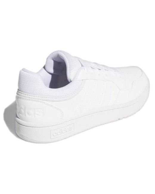Adidas White (Wmns) Hoops 3.0 Low Dash'