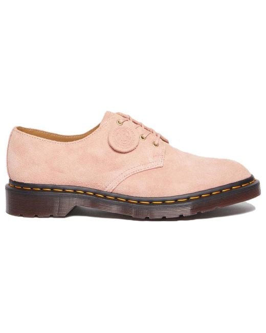 Dr. Martens Pink (Wmns) Smiths Suede Dress Shoes 'Peach'