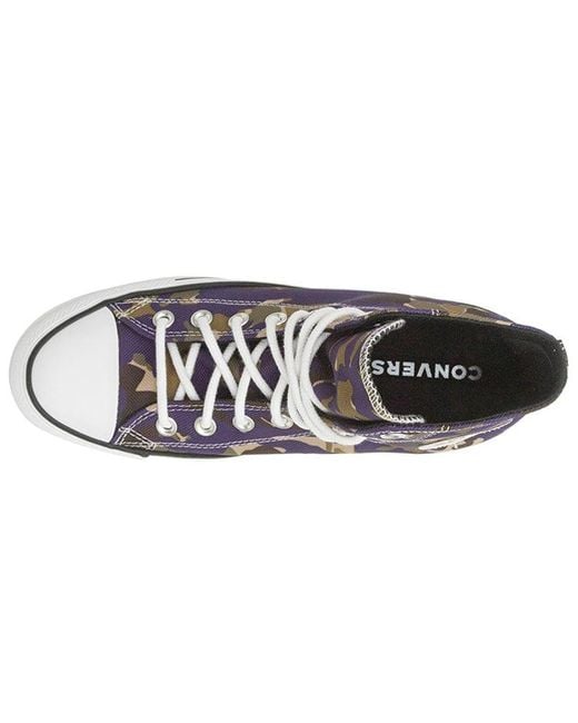 Converse Blue Chuck Taylor All Star Allover Camo High Top for men