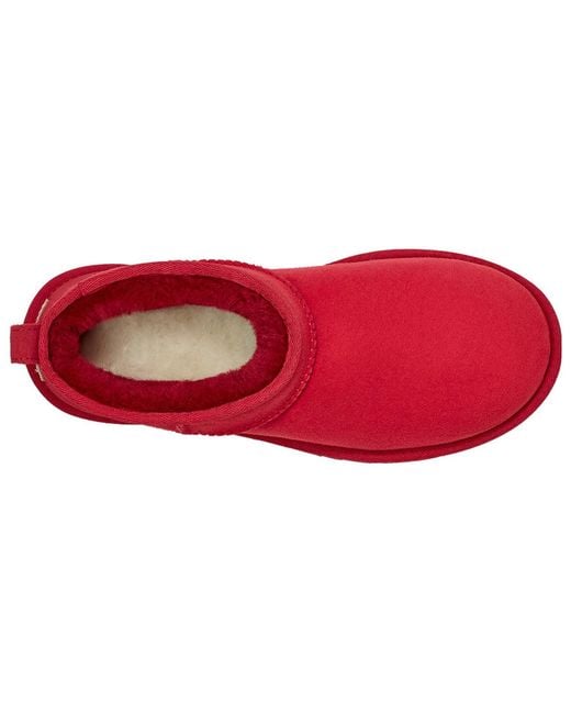Ugg Red (Wmns) Classic Ultra Mini Boot 'Samba'