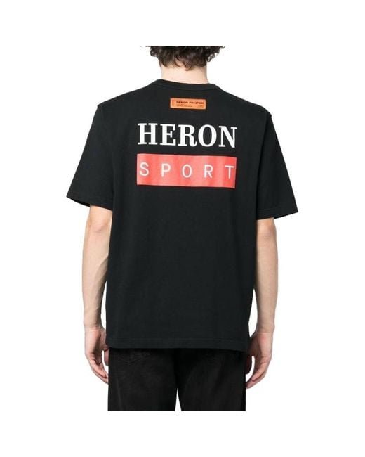 Heron Preston Black Ss23 Crewneck T-Shirt for men