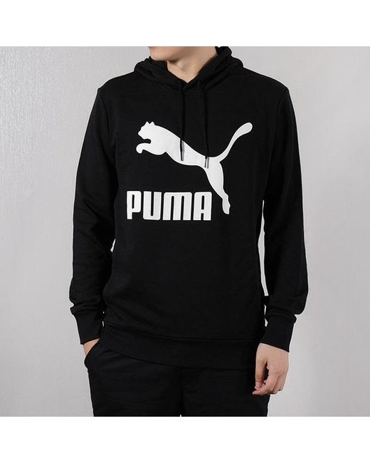 PUMA Black Large Logo Drawstring Couple Style for men