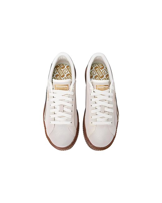 PUMA White (Wmns) Platform Skate Shoes 'Cream'