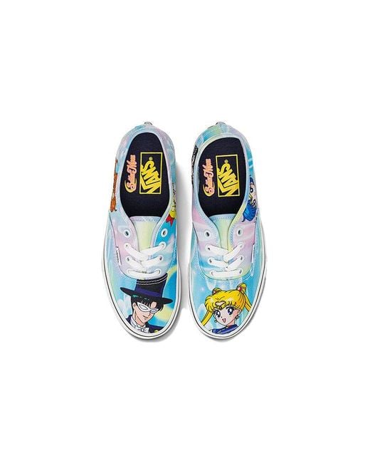 Vans Blue Sailor Moon X Authentic 'Pretty Guardian & Tuxedo Mask' for men